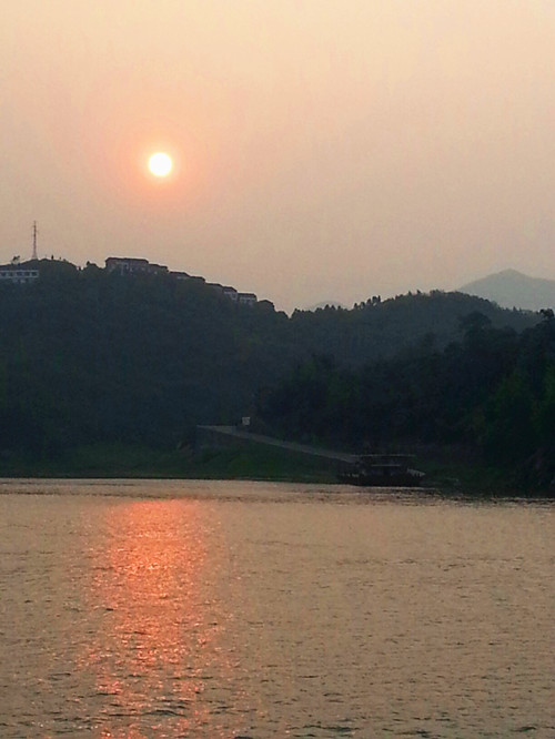 Sunset on Yangtze River