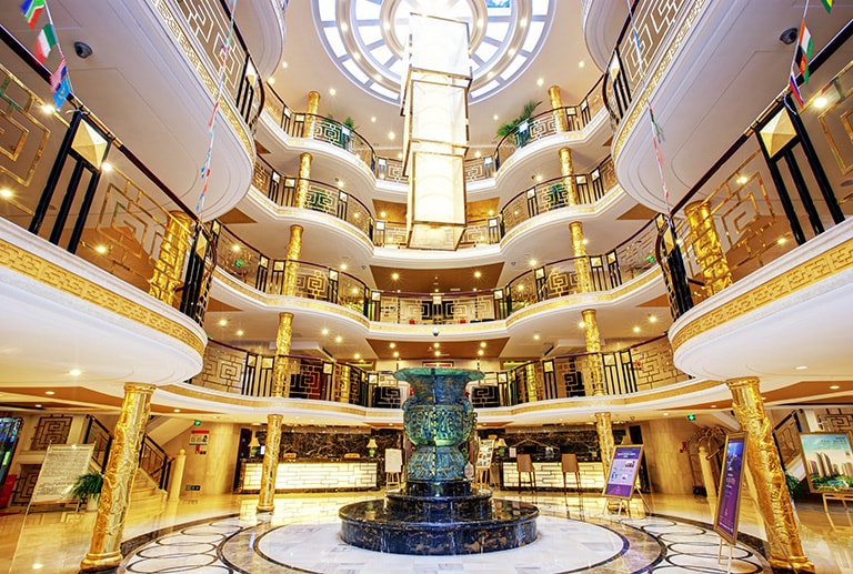 Lobby of Yangtze Gold Cruises 