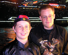 our guests wear the traditional Chinese lovers' clothes