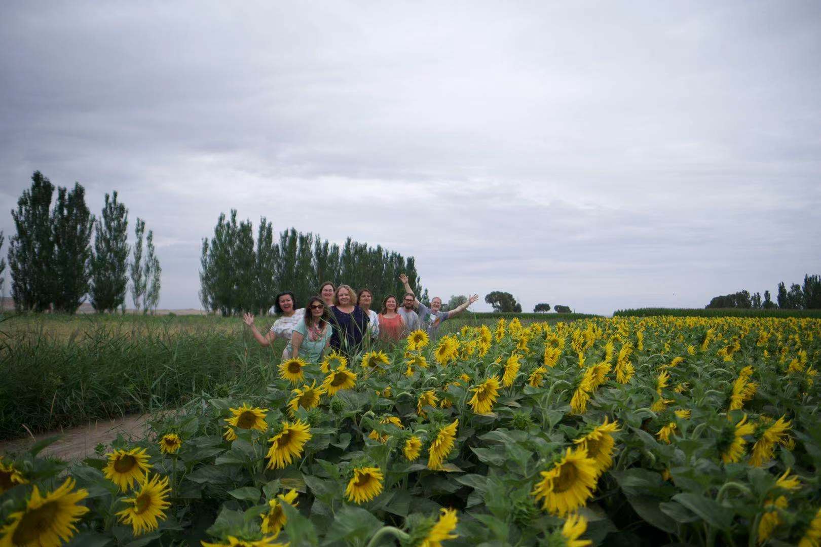 Audrey and her group from 5 countries