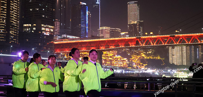 Yangtze River Cruise - Cruise Departure Ceremony on Pinnacle Deck