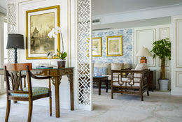 The living room of the Imperial Suite