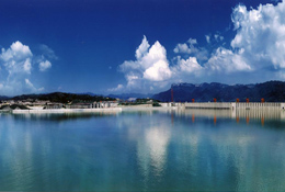 The fine distant view of Three Gorges Dam