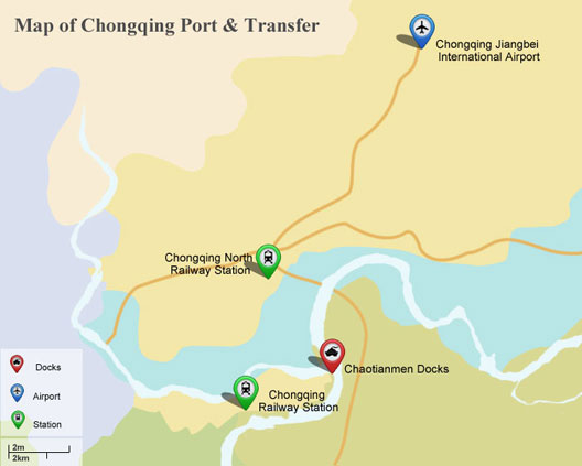 Map of Chongqing Port