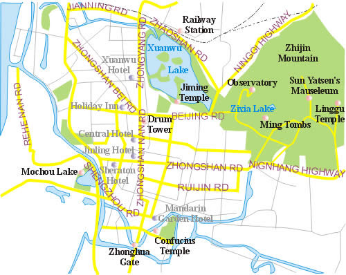 Nanjing Tourist Map