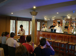 have a drink in the onboard bars