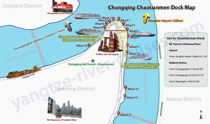 Map of Chongqing Port Transfer