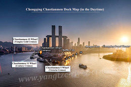 Map of Chongqing Chaotianmen Port
